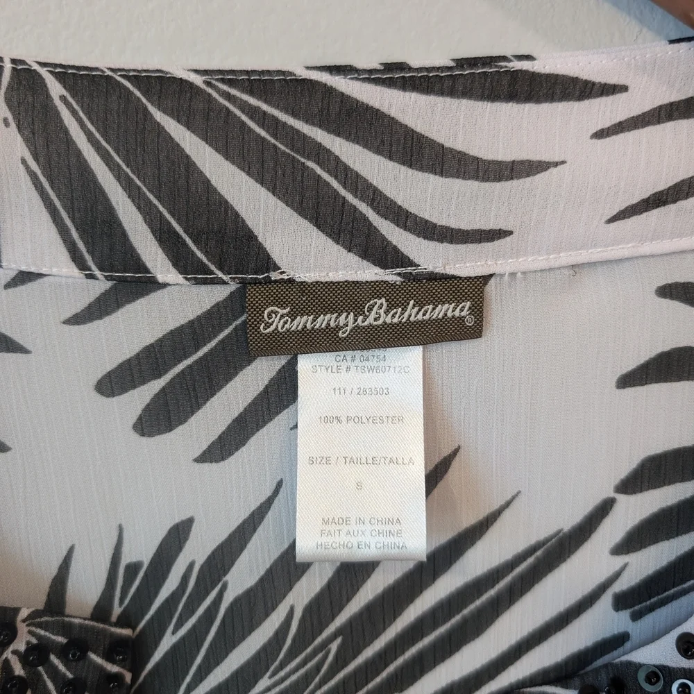 Tommy Bahama Palm Print Swim Cover Up Size Small - Picture 4 of 10